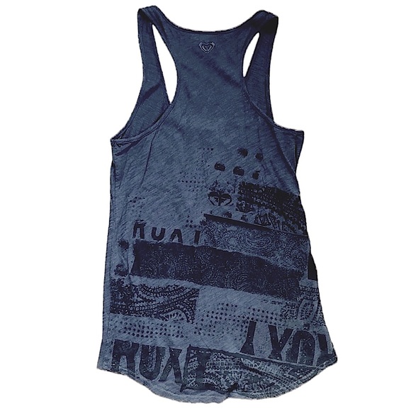 Roxy Navy Logo Tunic Tank - Picture 3 of 7